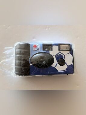 FIFA 2007 World Cup Canada Disposable Camera - Blue Soccer Design rare
